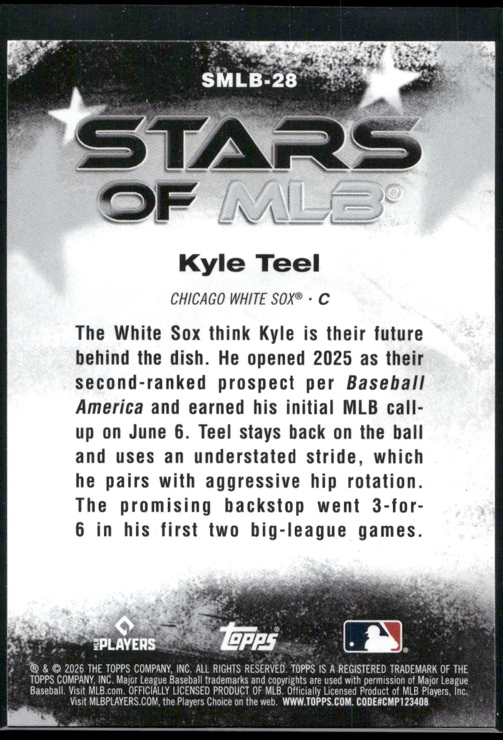 2026 Topps #SMLB-28 Kyle Teel Stars of MLB