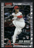 2026 Topps #102 Juan Burgos Silver Crackle Foil