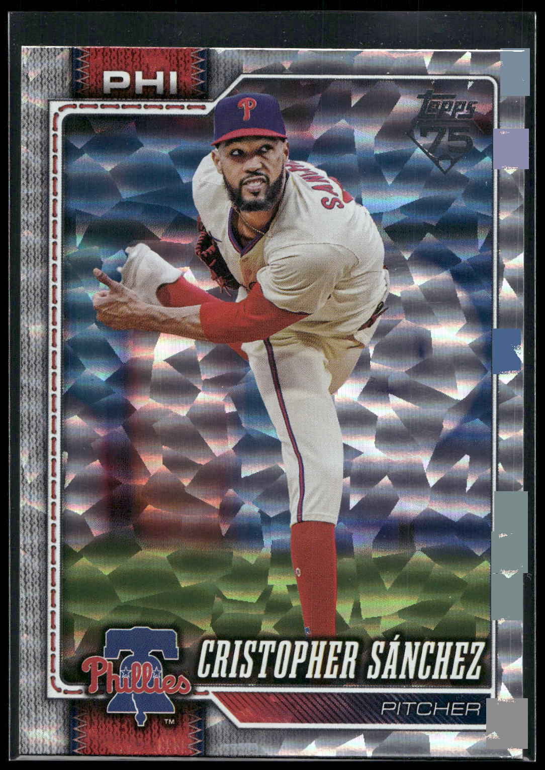 2026 Topps #325 Cristopher Sánchez Silver Crackle Foil