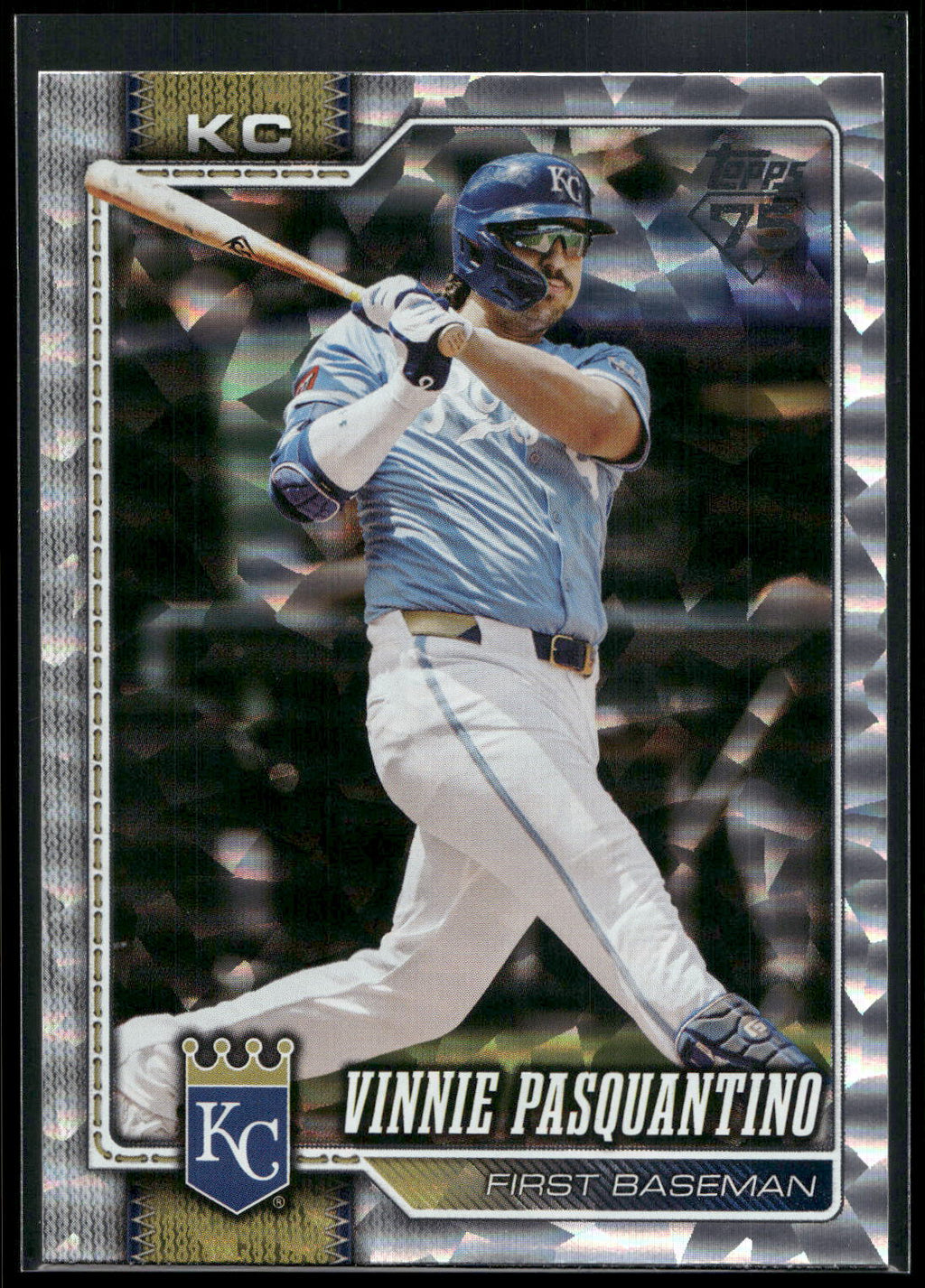 2026 Topps #223 Vinnie Pasquantino Silver Crackle Foil