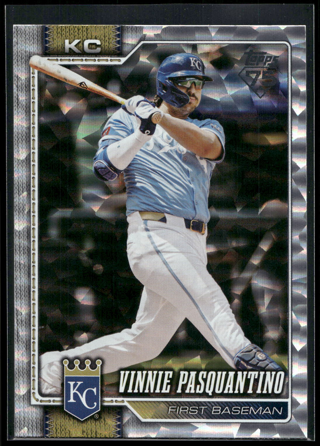 2026 Topps #223 Vinnie Pasquantino Silver Crackle Foil