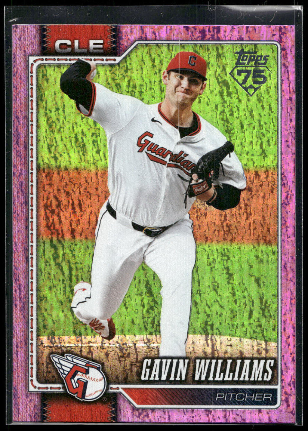 2026 Topps #254 Gavin Williams Pink Holo Foil