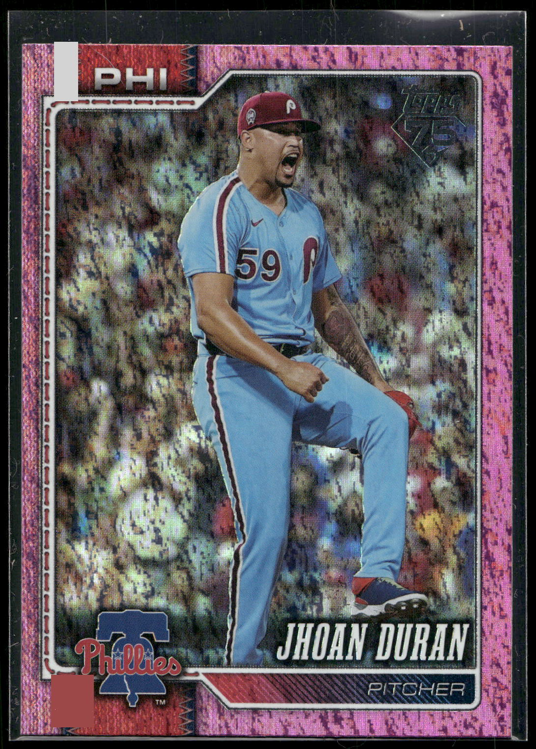 2026 Topps #83 Jhoan Duran Pink Holo Foil