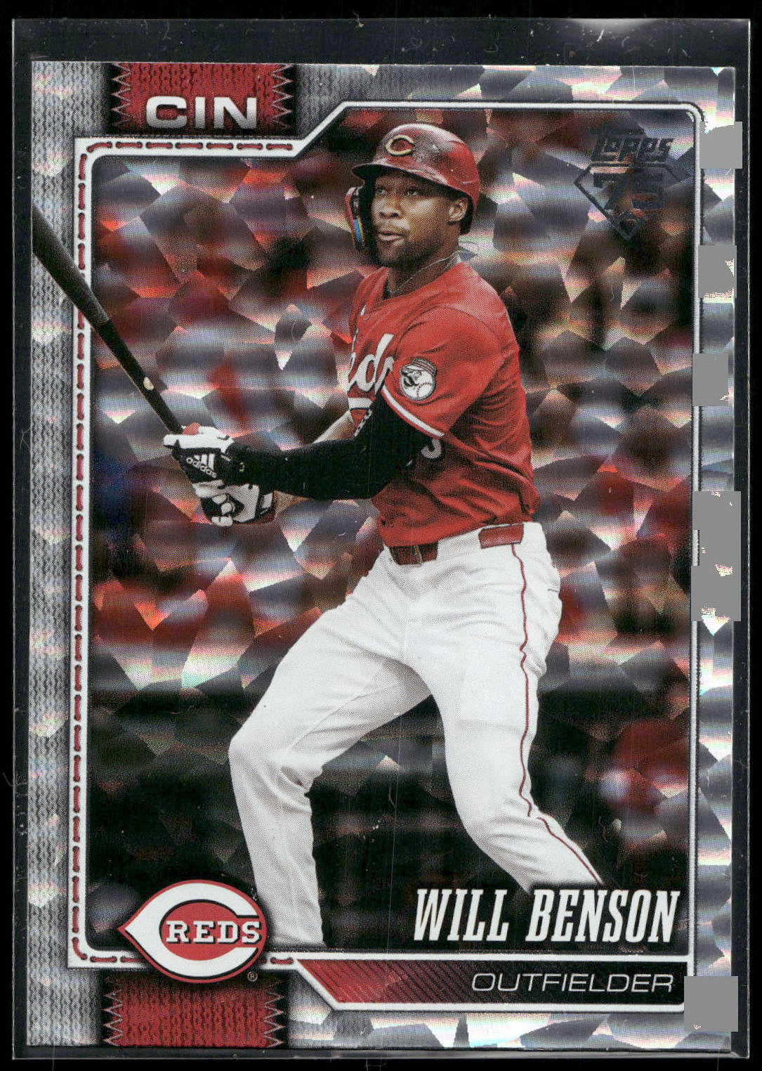 2026 Topps #171 Will Benson Silver Crackle Foil