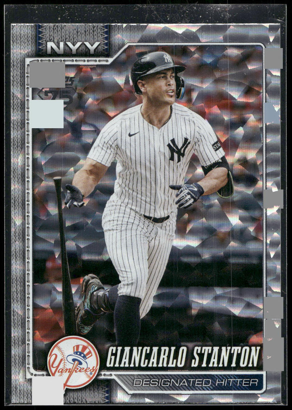 2026 Topps #341 Giancarlo Stanton Silver Crackle Foil
