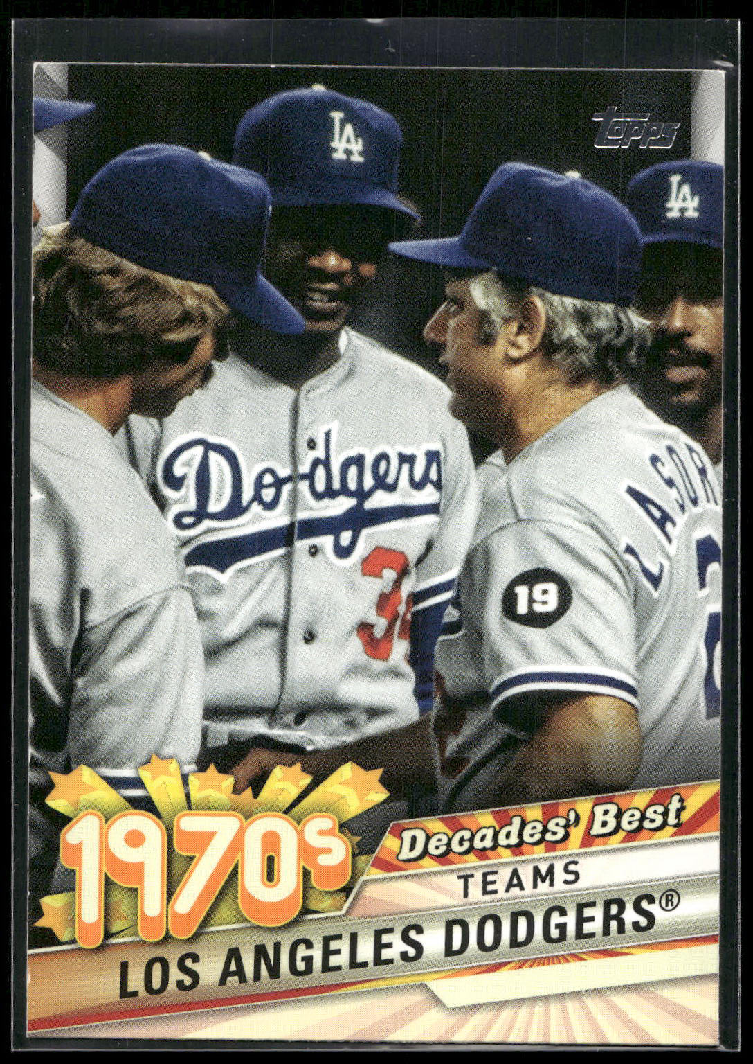 2020 Topps Update #DB-24 Los Angeles Dodgers Decades' Best