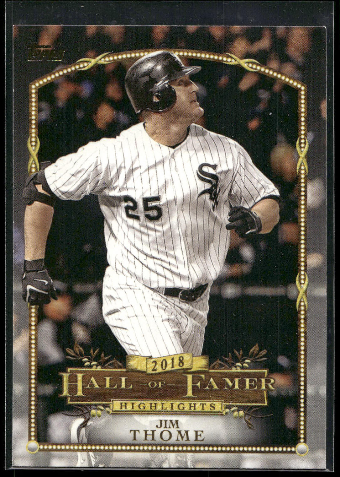 2018 Topps Update #HFH-16 Jim Thome Hall of Famer Highlights