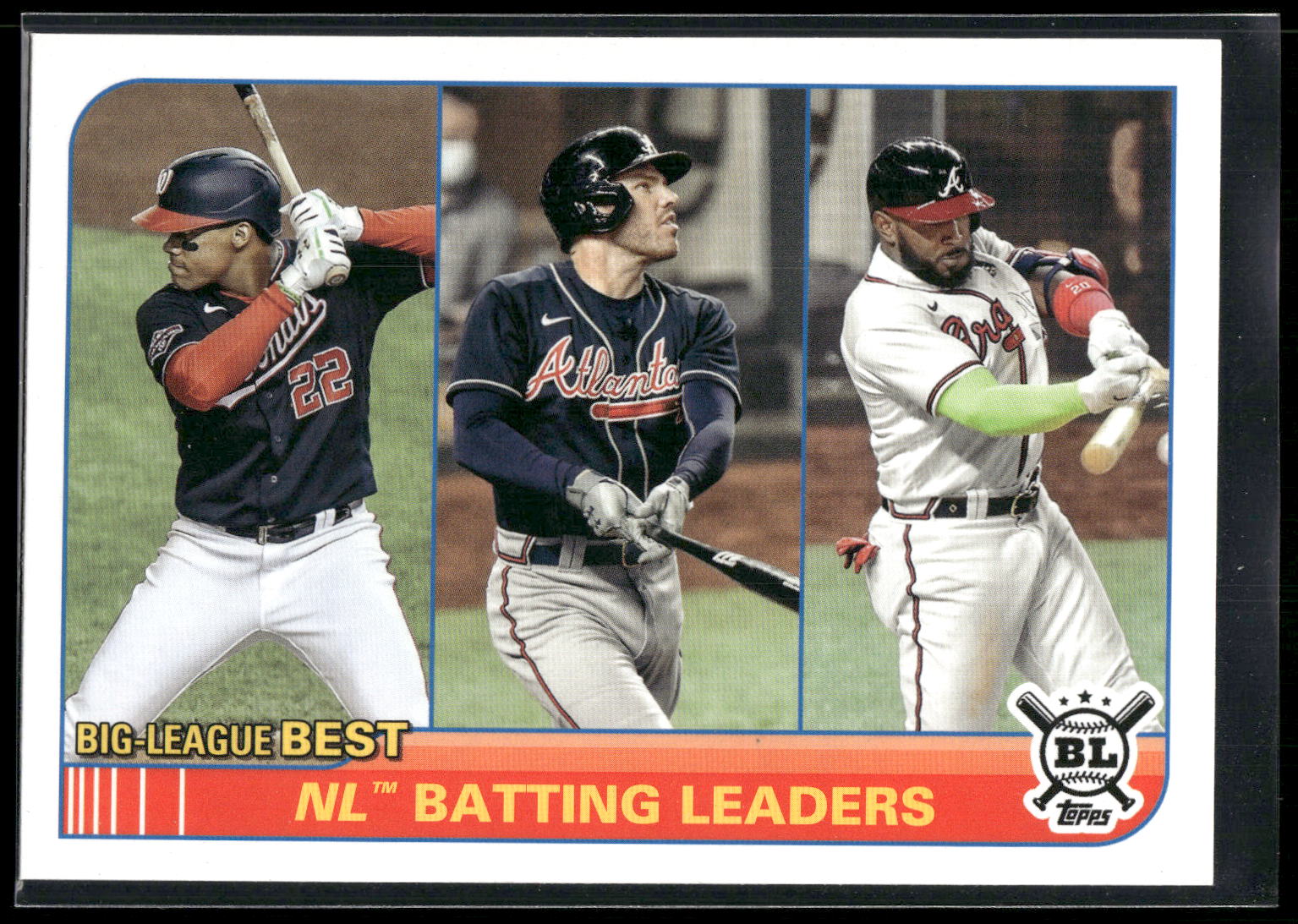 2021 Topps Big League #246 Juan Soto / Freddie Freeman / Marcell Ozuna