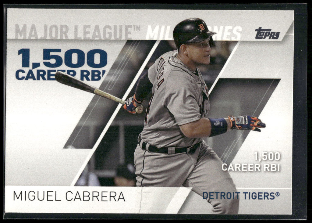 2017 Topps #MLM-1 Miguel Cabrera Major League Milestones