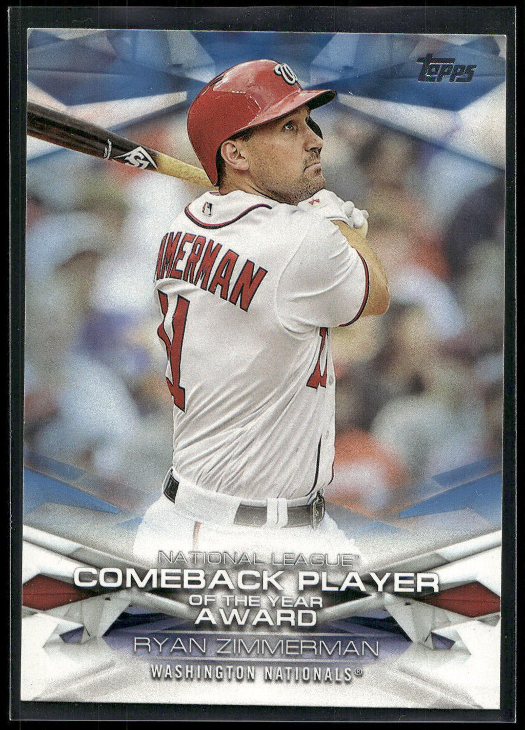 2018 Topps #MLBA-7 Ryan Zimmerman MLB Awards Blue