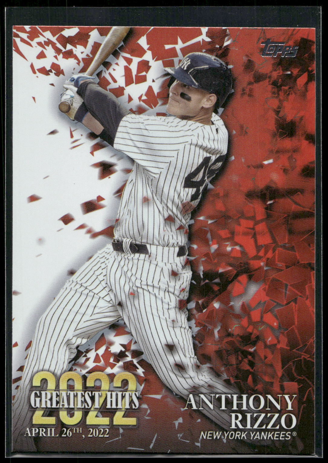 2023 Topps #22GH-1 Anthony Rizzo 2022 Greatest Hits