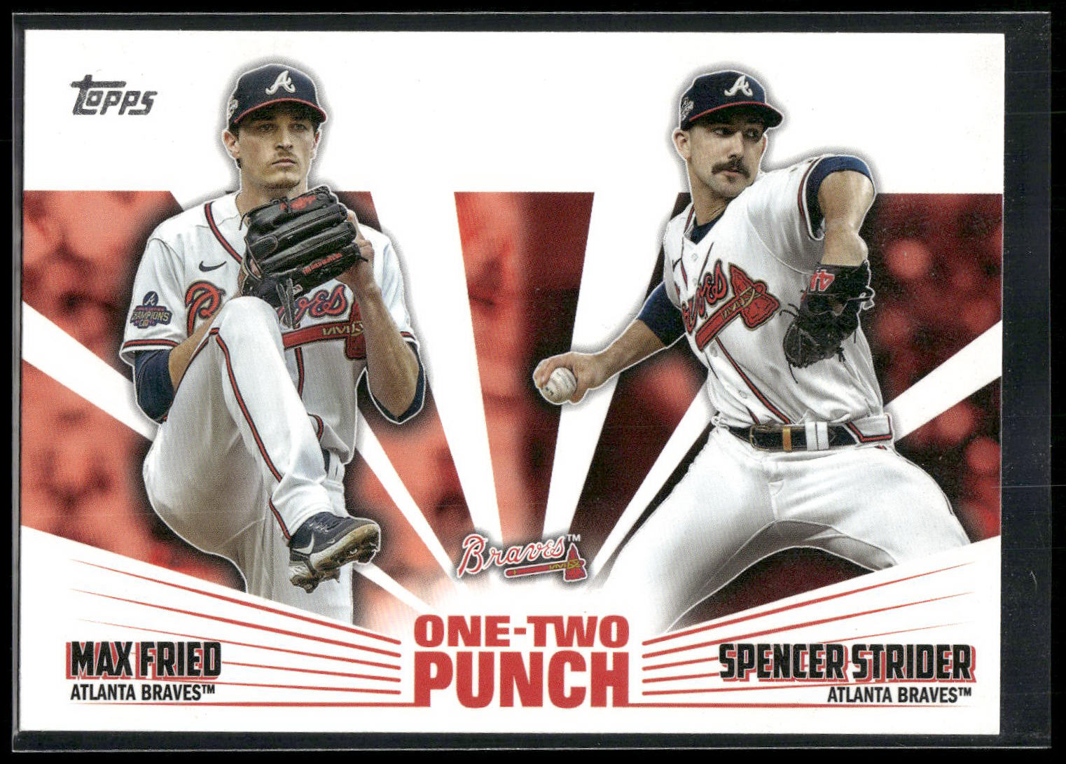 2023 Topps #12P-25 Max Fried / Spencer Strider One-Two Punch