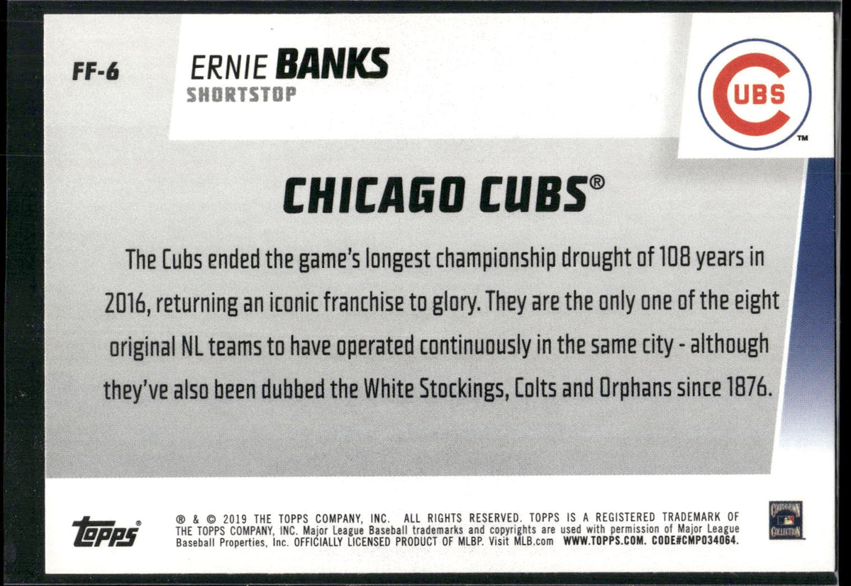 2019 Topps #FF-6 Ernie Banks Franchise Feats