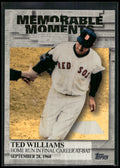 2017 Topps #MM-9 Ted Williams Memorable Moments