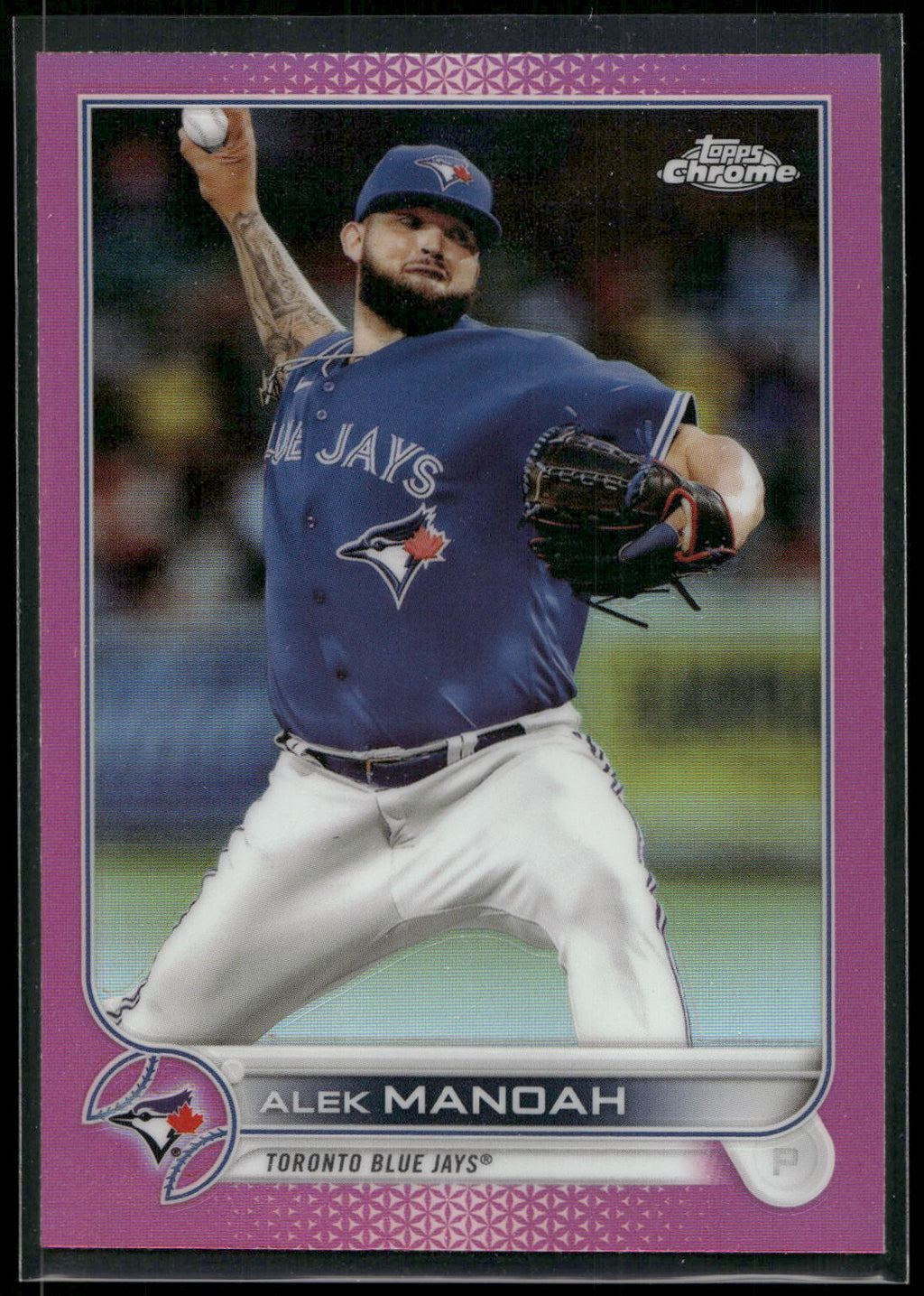 2022 Topps Chrome #36 Alek Manoah Pink Refractor