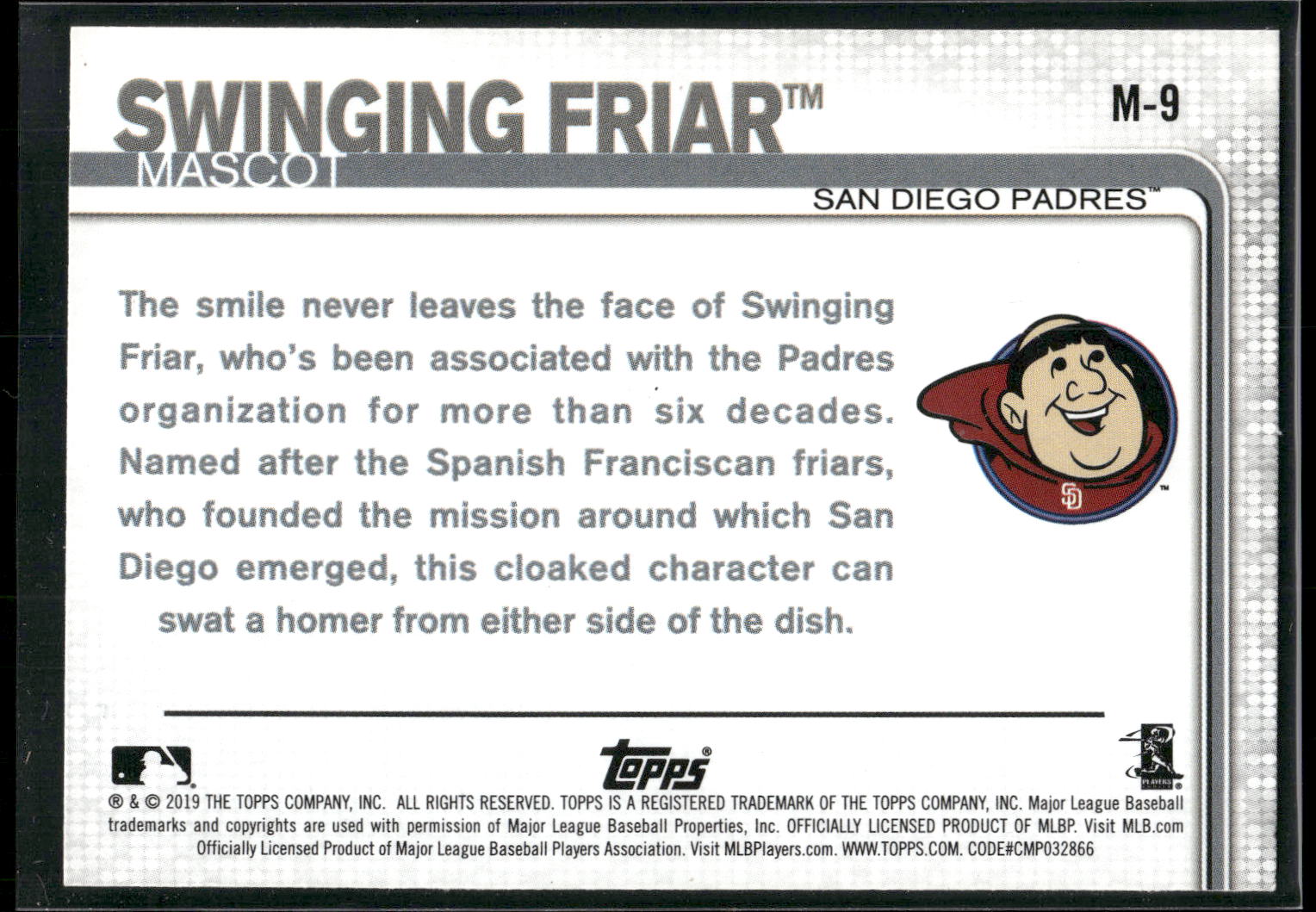 2013 Topps Stickers #259 Swinging Friar