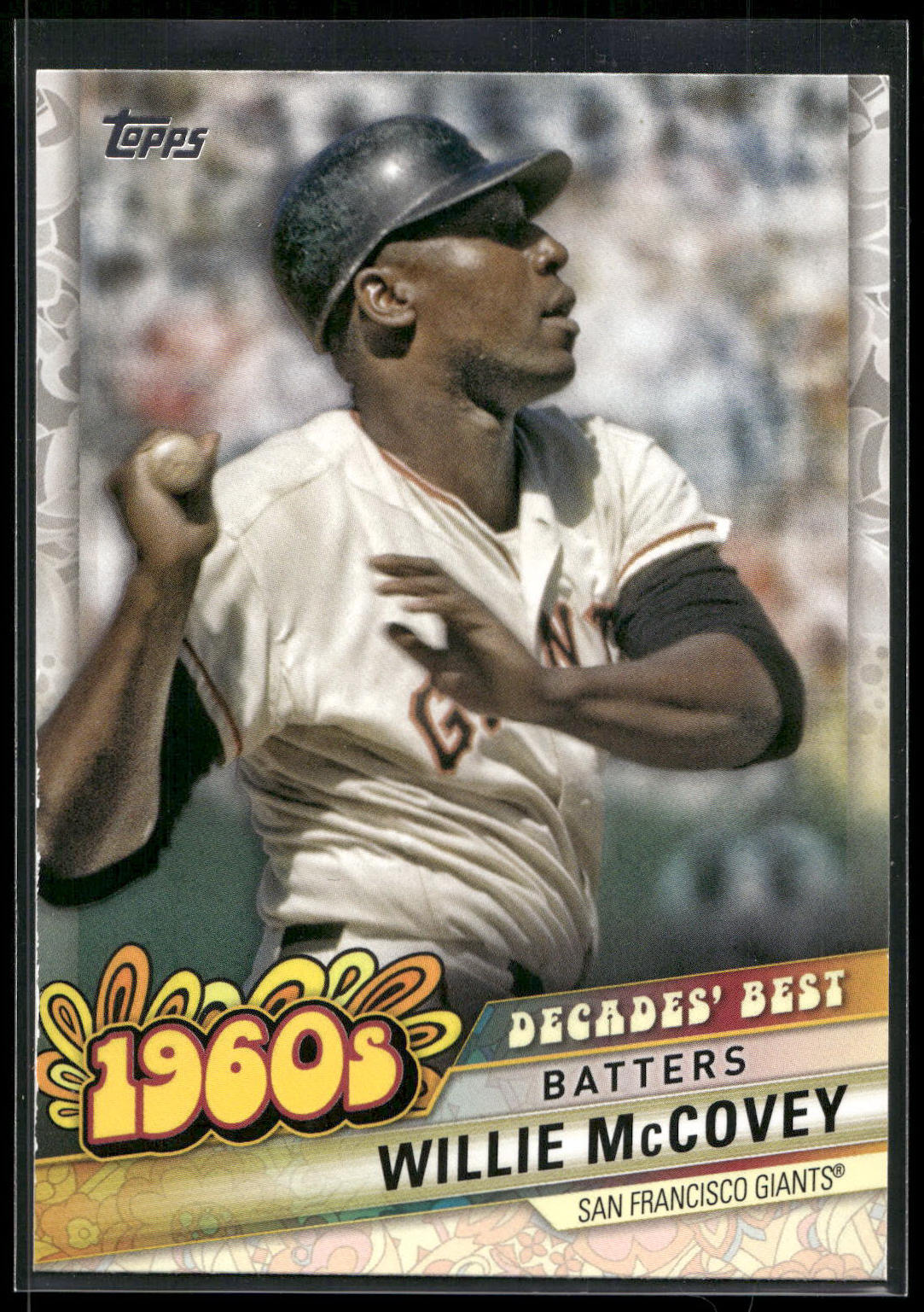 2020 Topps #DB-27 Willie McCovey Decades' Best (Series Two)