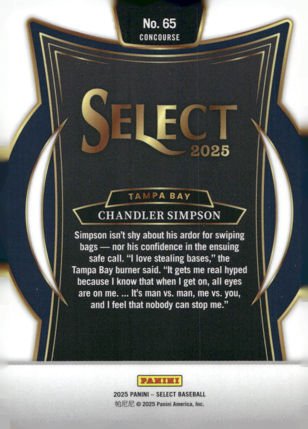 2025 Panini Select #65 Chandler Simpson