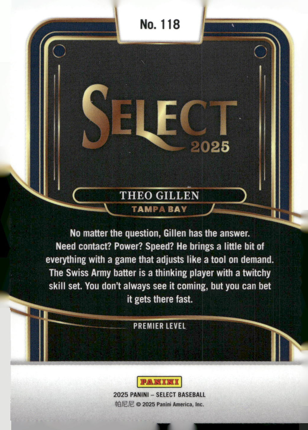 2025 Panini Select #118 Theo Gillen