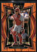 2025 Panini Select #48 Ivan Rodriguez Orange Flash Prizms