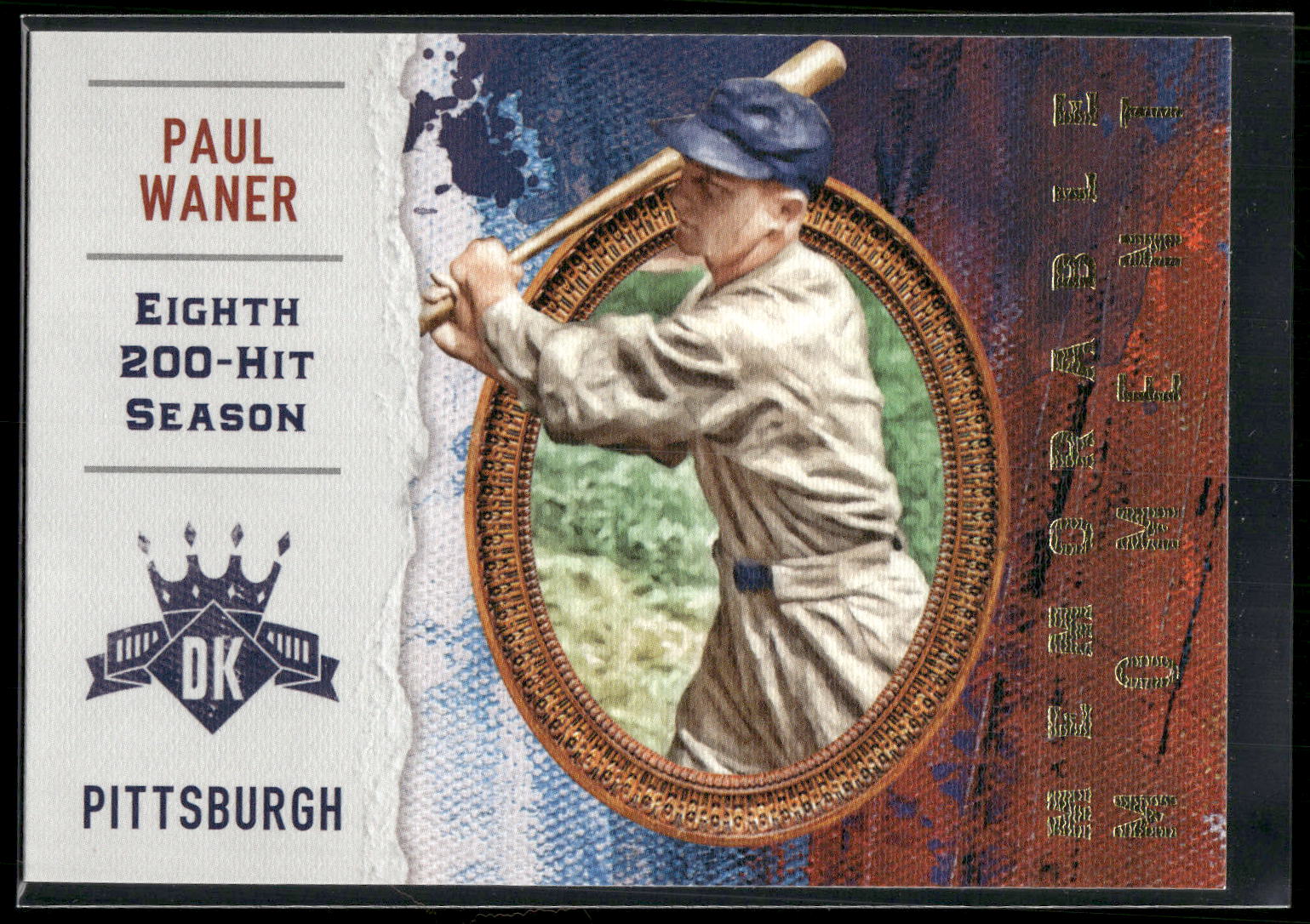 2017 Panini Diamond Kings #MM-15 Paul Waner Memorable Moment