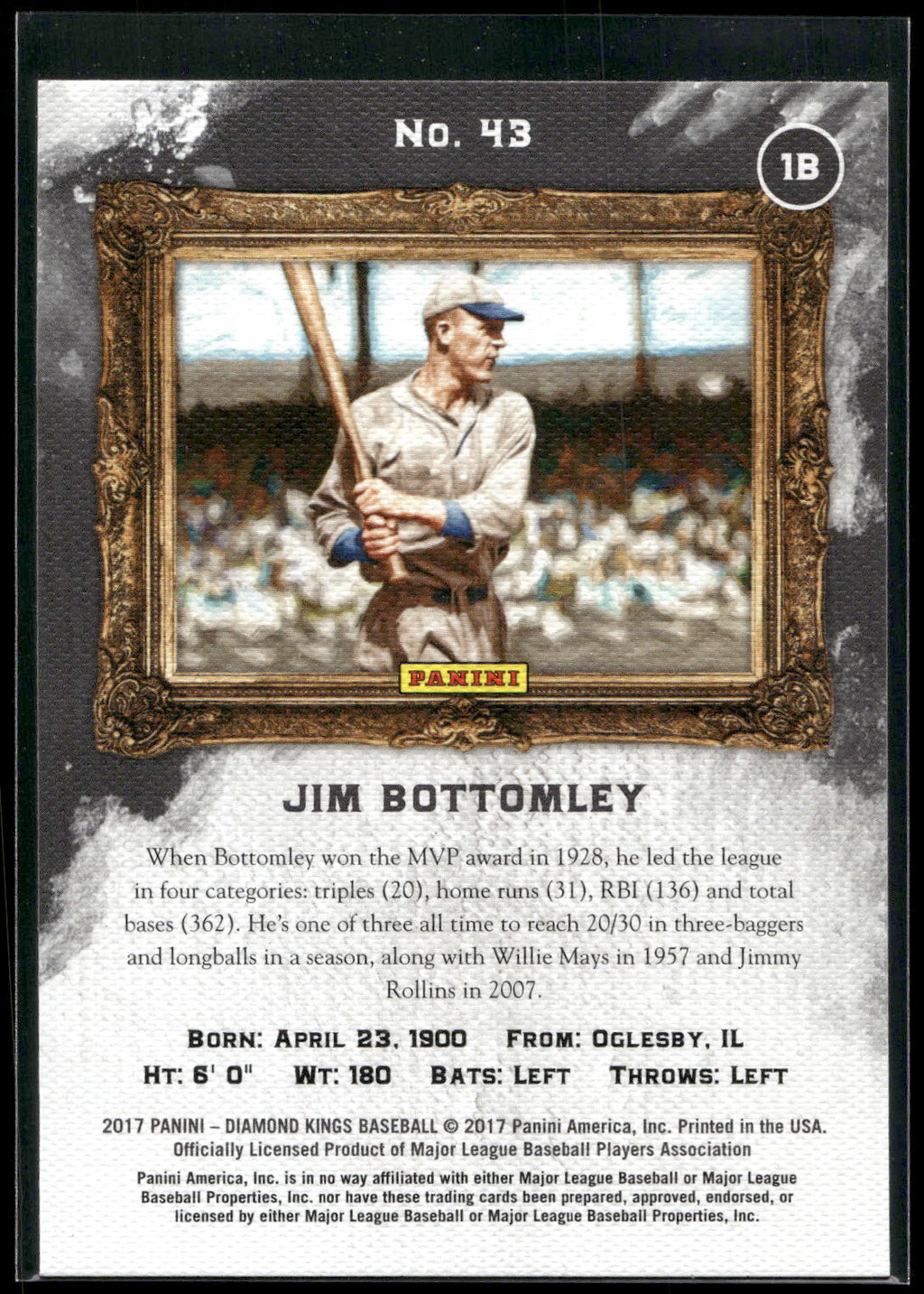2017 Panini Diamond Kings #43 Jim Bottomley