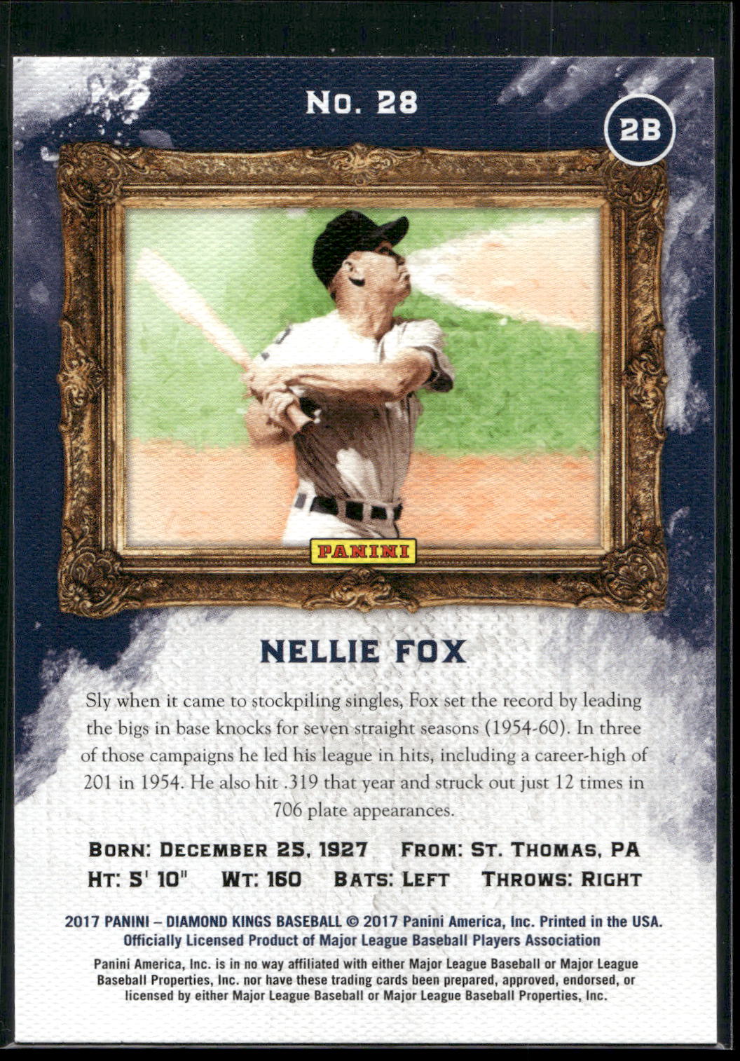 2017 Panini Diamond Kings #28 Nellie Fox