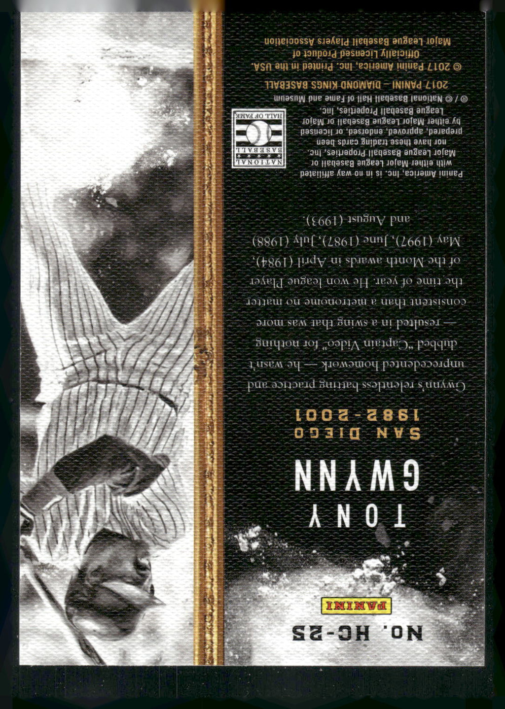 2017 Panini Diamond Kings #HC-25 Tony Gwynn Heritage Collection