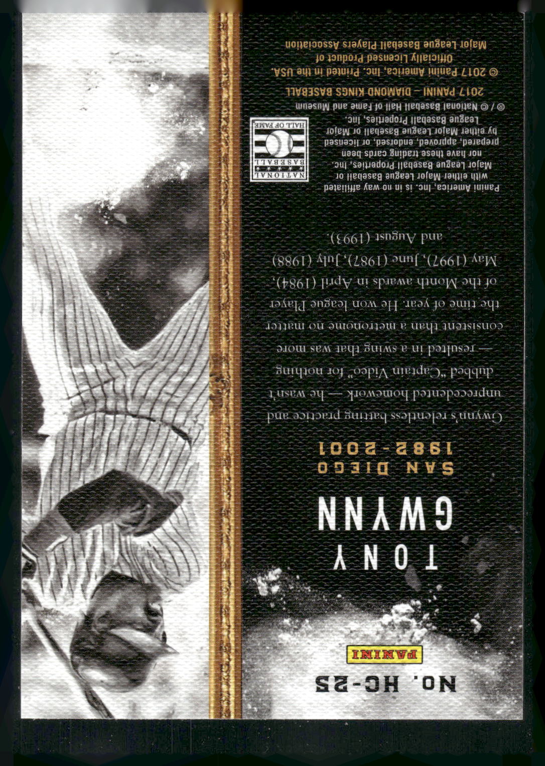 2017 Panini Diamond Kings #HC-25 Tony Gwynn Heritage Collection