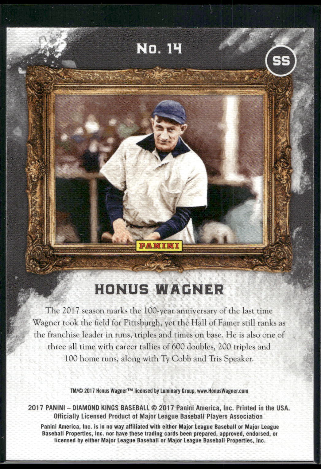 2017 Panini Diamond Kings #14 Honus Wagner