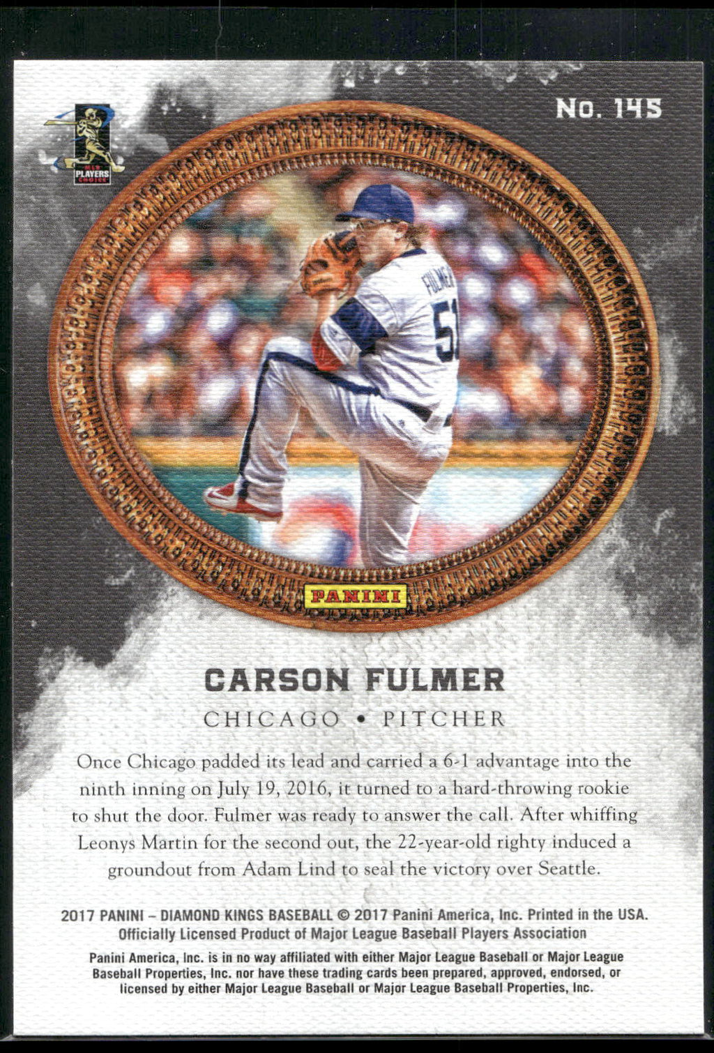 2017 Panini Diamond Kings #145b Carson Fulmer