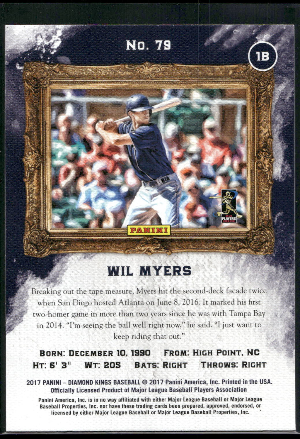 2017 Panini Diamond Kings #79 Wil Myers