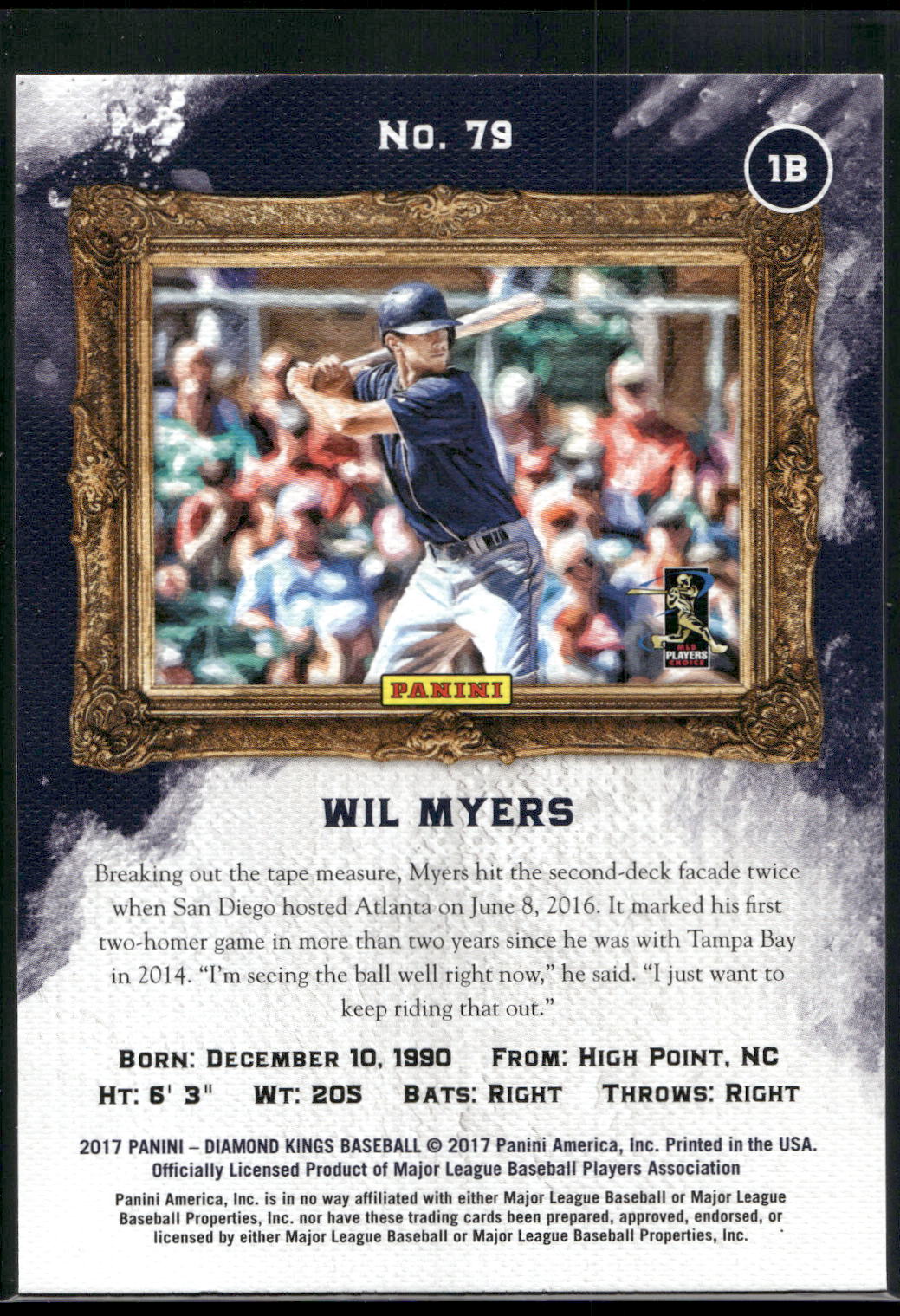 2017 Panini Diamond Kings #79 Wil Myers
