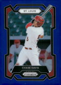 2024 Panini Prizm #186 Chase Davis Blue Prizms #/199