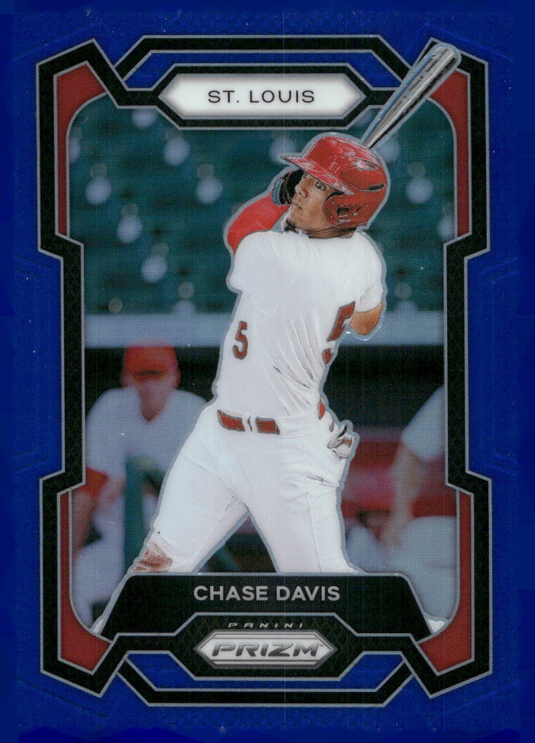 2024 Panini Prizm #186 Chase Davis Blue Prizms #/199
