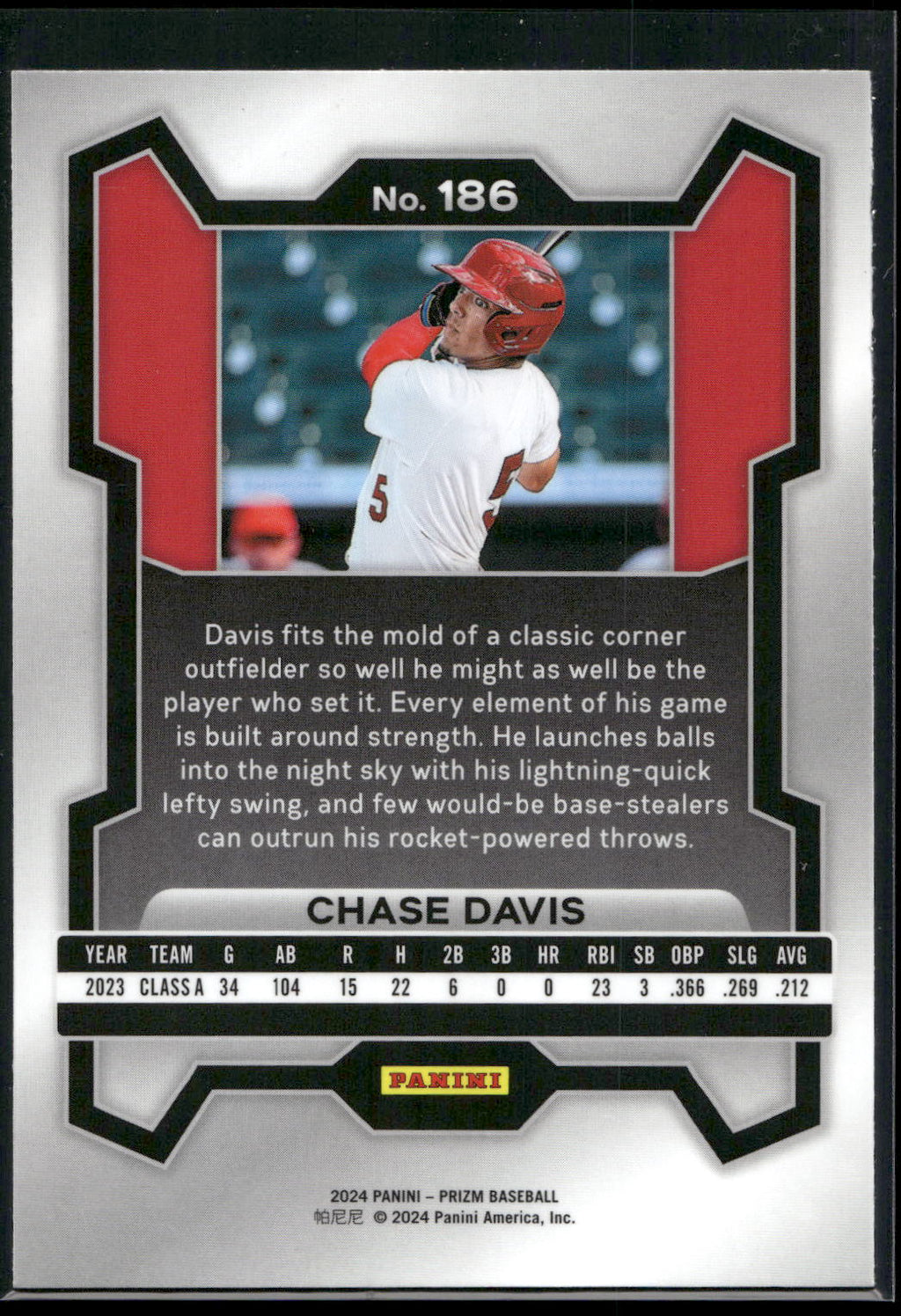 2024 Panini Prizm #186 Chase Davis