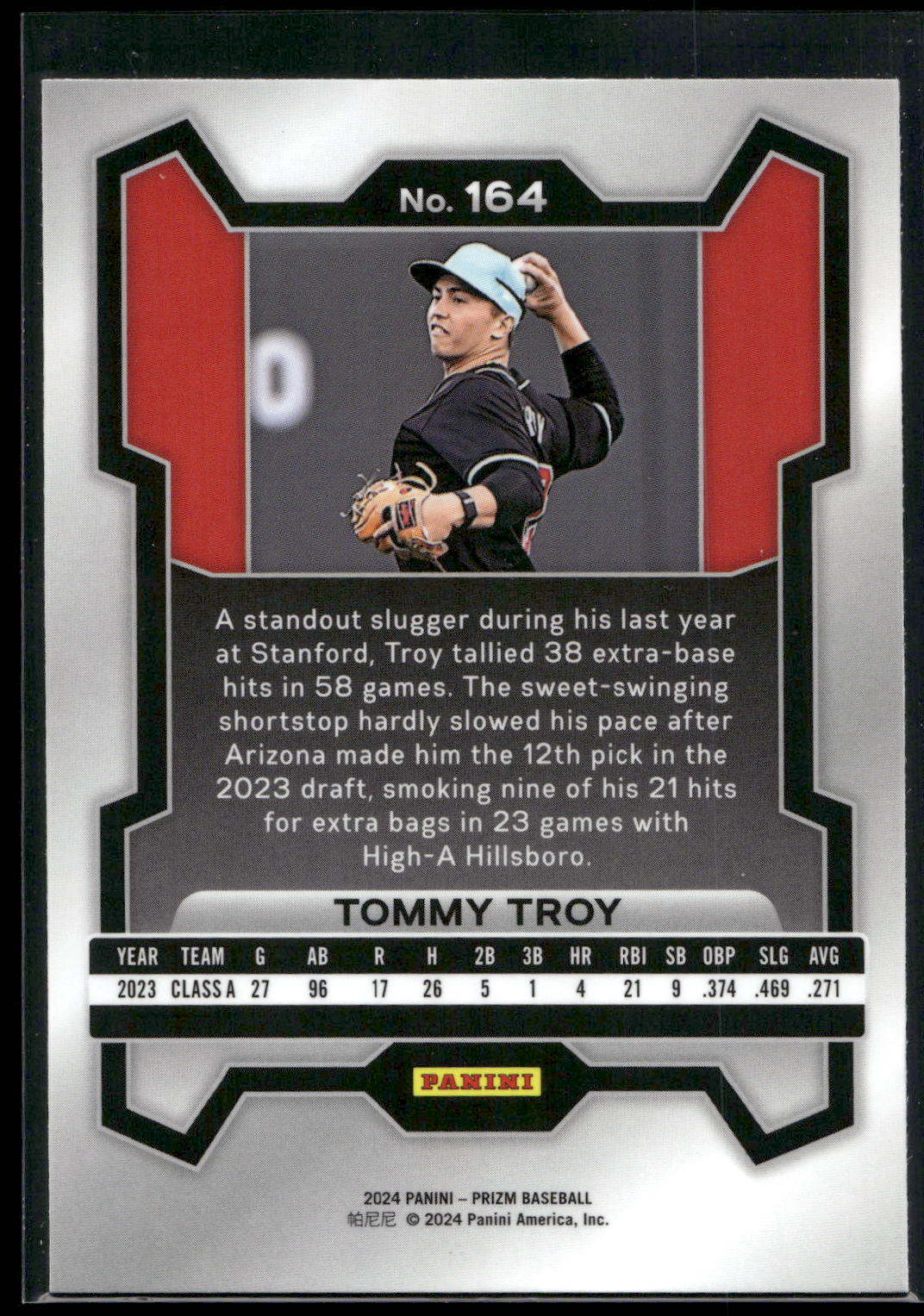 2024 Panini Prizm #164 Tommy Troy