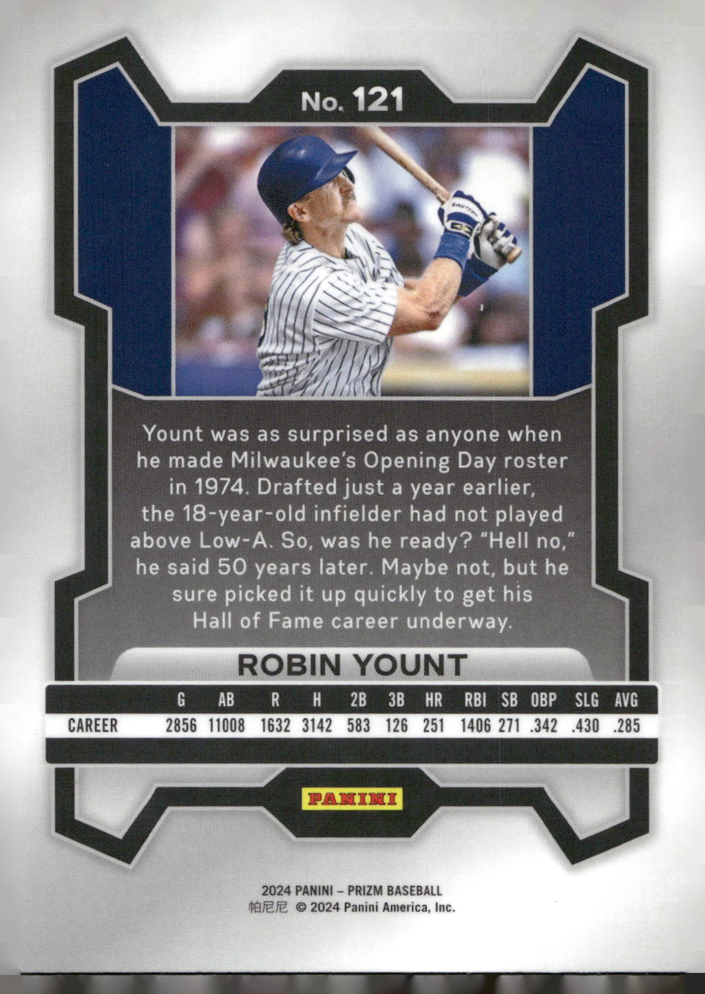 2024 Panini Prizm #121 Robin Yount
