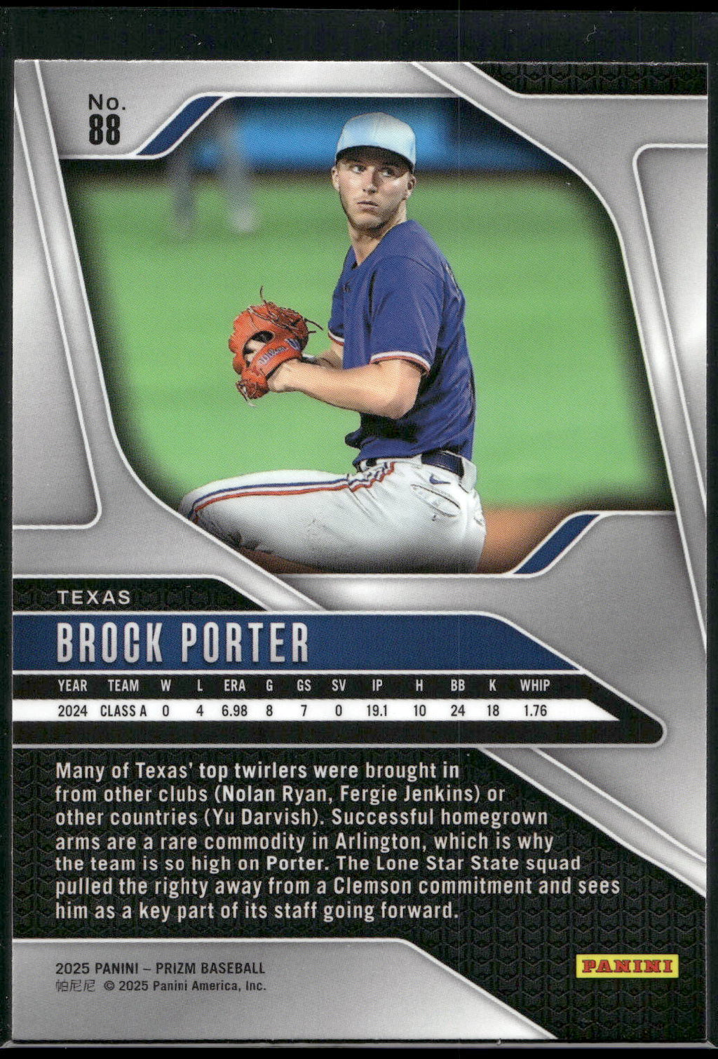 2025 Panini Prizm #88 Brock Porter