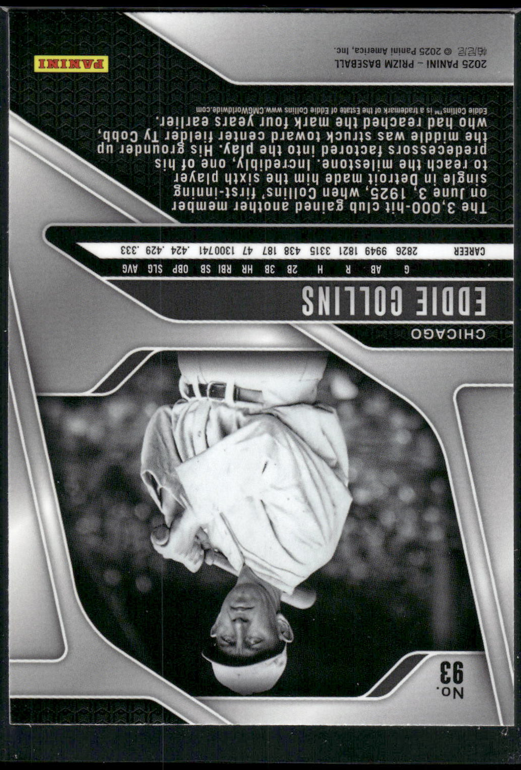 2025 Panini Prizm #93 Eddie Collins