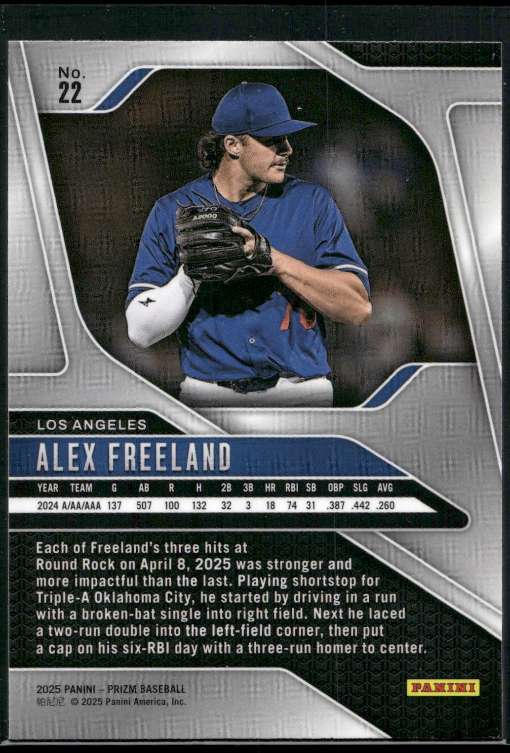 2025 Panini Prizm #22 Alex Freeland