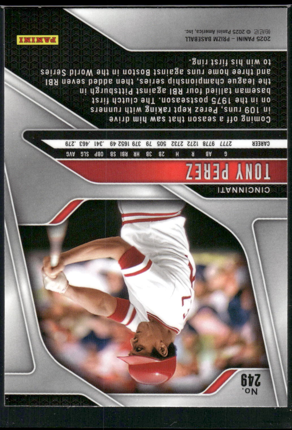 2025 Panini Prizm #249 Tony Perez