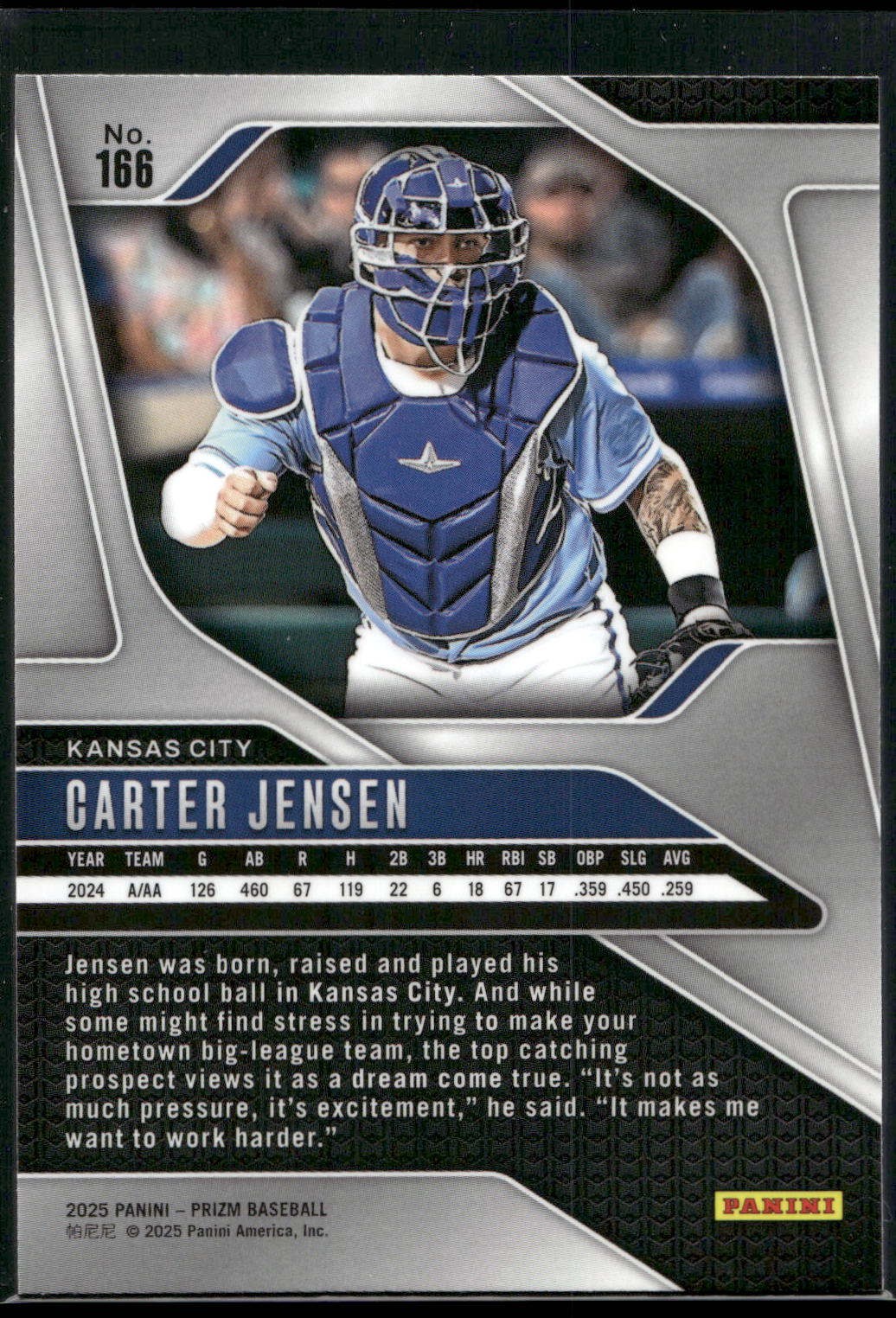 2025 Panini Prizm #166 Carter Jensen