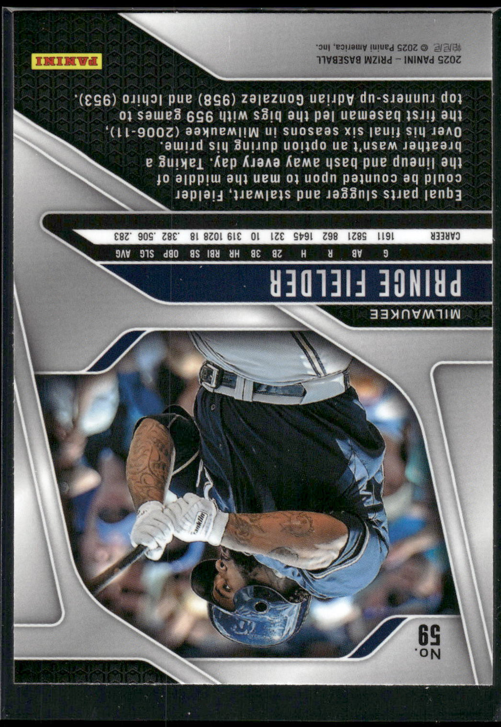 2025 Panini Prizm #59 Prince Fielder