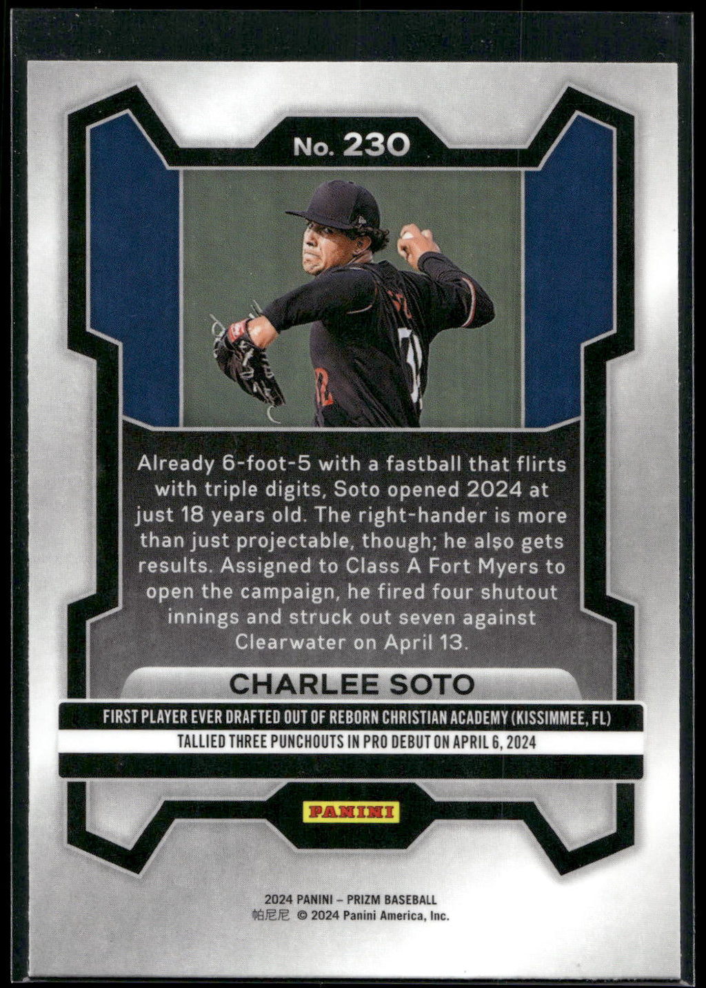 2024 Panini Prizm #230 Charlee Soto