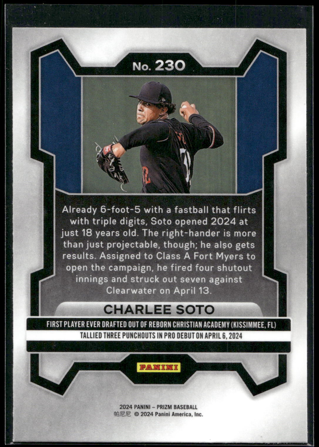 2024 Panini Prizm #230 Charlee Soto