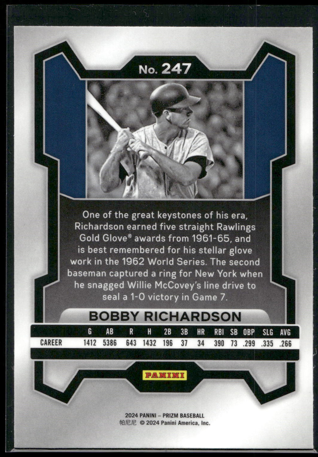2024 Panini Prizm #247 Bobby Richardson