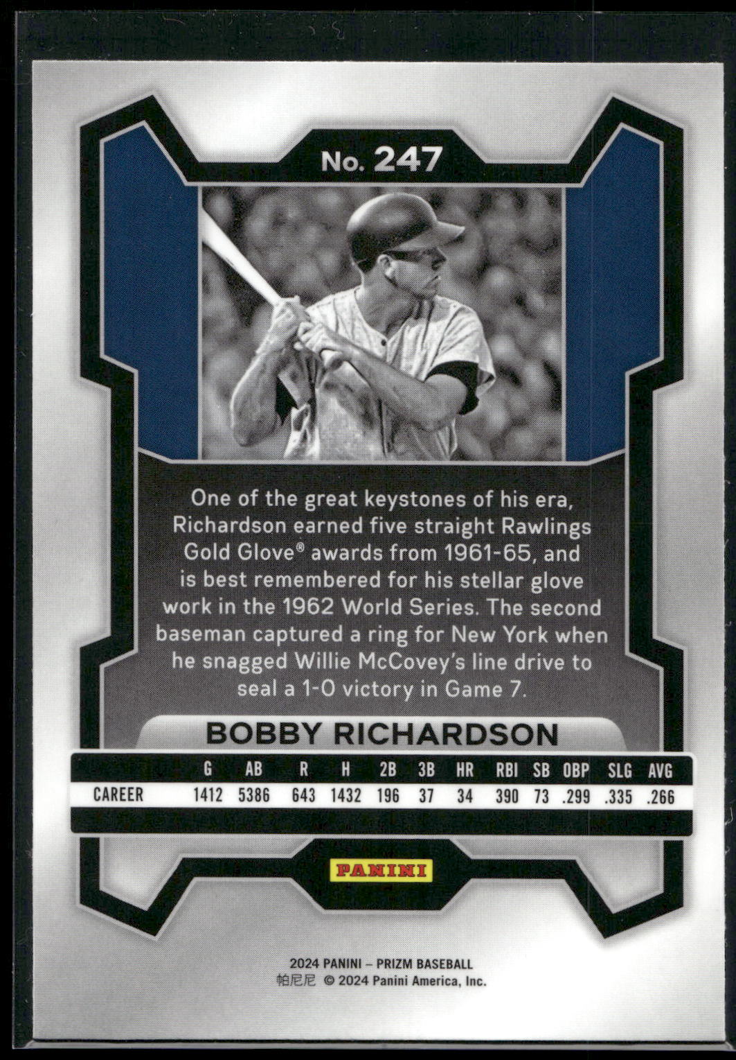 2024 Panini Prizm #247 Bobby Richardson