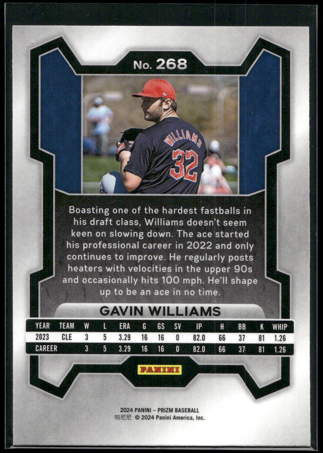 2024 Panini Prizm #268 Gavin Williams