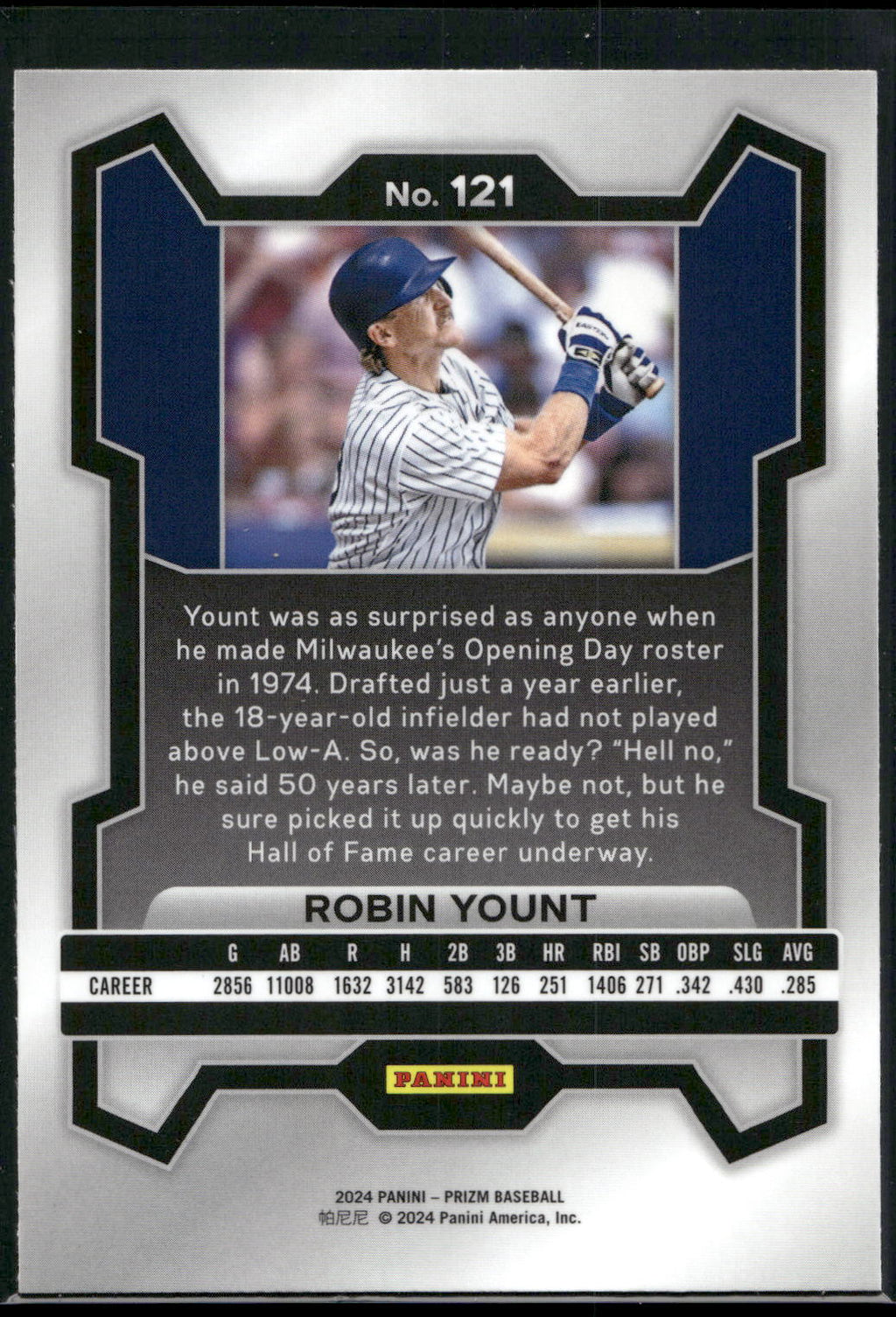 2024 Panini Prizm #121 Robin Yount